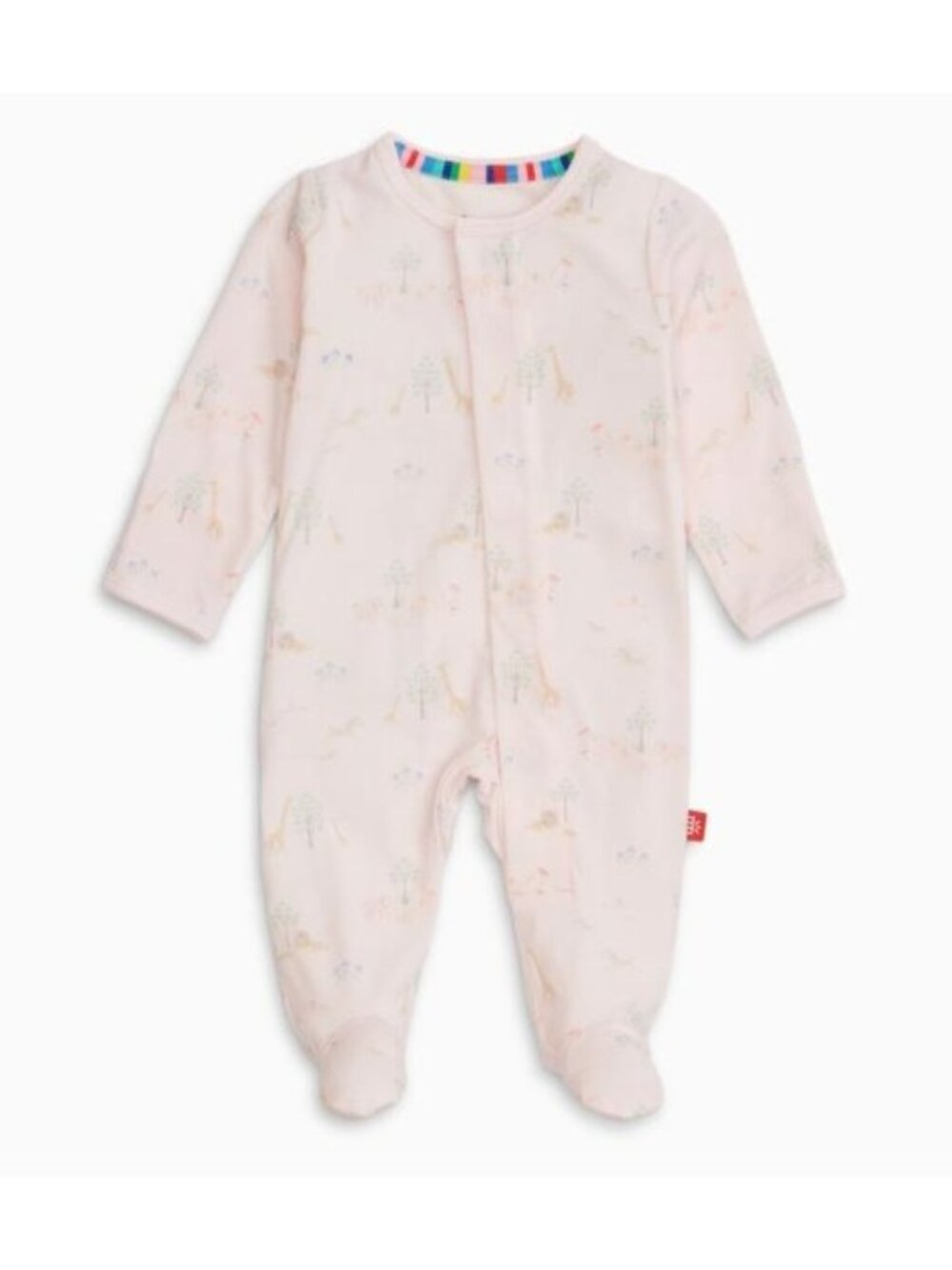 Magnetic Me Serene Safari Pink Modal Magnetic Coverall Baby Size 6 - 9 NWT